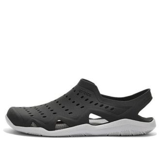 Crocs Swiftwater Wave Sandaler &laquo;Wave Black Pearl White&raquo; 203963-069