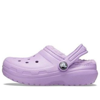 Crocs (TD) Crocs klassiske fôrede tresko &laquo;lilla&raquo; 207009-5PR