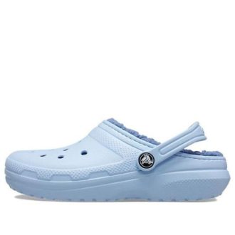 Crocs (TD) Crocs klassiske fôrede tresko &laquo;Sky Blue&raquo; 207009-4NS