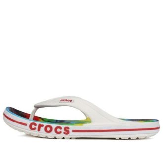 Crocs Tie Dye mønster flip-flops tøfler Hvit Unisex &laquo;White&raquo; 206358-94S
