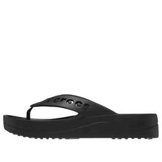 Crocs (WMNS) Baya Platform Cut Out Detail Flip Flops &laquo;Black&raquo; 208395-001