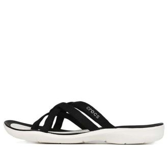 Crocs (WMNS) Beach & Pool SlidesTøfler &laquo;Black White&raquo; 205479-066