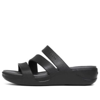 Crocs (WMNS) Boca Strappy Wedge Sandals &laquo;Black&raquo; 207434-001