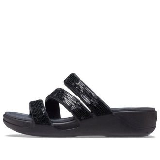 Crocs (WMNS) Boca Strappy Wedge Sandals &laquo;Black&raquo; 207645-001