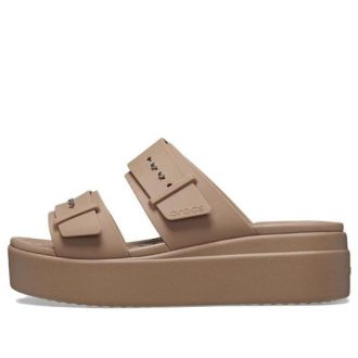 Crocs (WMNS) Brooklyn Sandal Low Wedge &laquo;Latte&raquo; 207431-2Q9