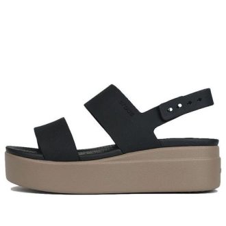 Crocs (WMNS) Brooklyn tykk såle svarte sandaler &laquo;Black&raquo; 206453-07H