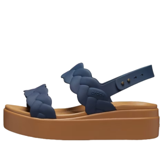 Crocs (WMNS) Brooklyn Woven Wedge Sandals &laquo;Blue Brown&raquo; 209977-410