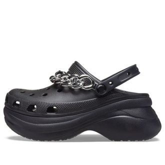 Crocs (WMNS) Classic Clog Retro Sandaler Svart Sølv 206662-067
