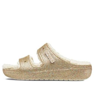 Crocs (WMNS) Classic Cozzzy Glitter Sandaler &laquo;Multi Gold&raquo; 208124-93S