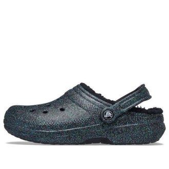 Crocs (WMNS) Classic Glitter Black Lined Clogs &laquo;Starry Skies&raquo; 205842-9BD