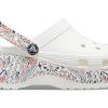 Crocs (WMNS) Classic Platform Americana Paisley Clogs &laquo;White&raquo; 207337-94S