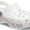 Crocs (WMNS) Classic Platform Americana Paisley Clogs &laquo;White&raquo; 207337-94S