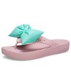 Crocs (WMNS) Classic Platform Bow Flip Flops &laquo;Pink Teal&raquo; 210182-606
