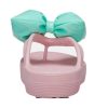 Crocs (WMNS) Classic Platform Bow Flip Flops &laquo;Pink Teal&raquo; 210182-606