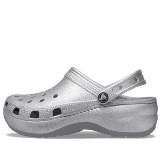 Crocs (WMNS) Classic Platform Glitter Clog &laquo;Silver&raquo; 207241-040