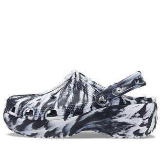 Crocs (WMNS) Classic Platform Marmored Clog &laquo;Black White&raquo; 207176-066