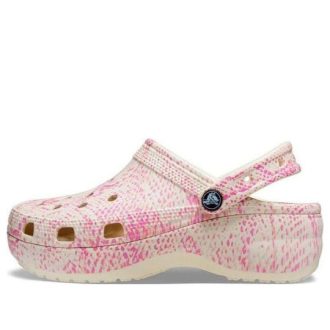 Crocs (WMNS) Classic Platform Snake Print Clogs &laquo;Pink&raquo; 207328-2Y3