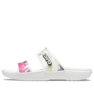 Crocs (WMNS) Classic Tie-dye grafisk sandal &laquo;Black Green&raquo; 207283-94S
