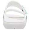 Crocs (WMNS) Classic Tropical Outdoor Sportstøfler med flat hæl Hvit Grønn 207183-94S