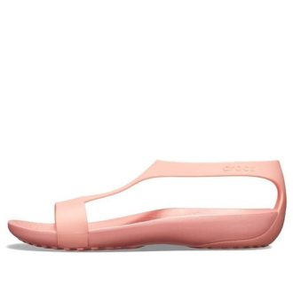 Crocs (WMNS) flate rosa sandaler 205469-6JC