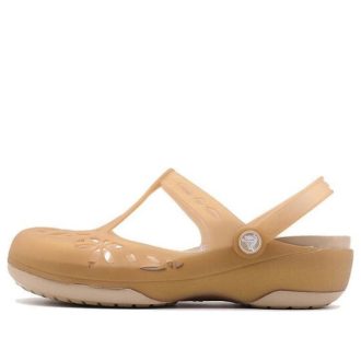 Crocs (WMNS) gullfargede sandaler 204939-277