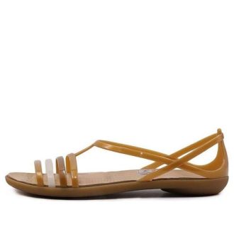 Crocs (WMNS) Gullfargede sandaler &laquo;Gold&raquo; 202465-276