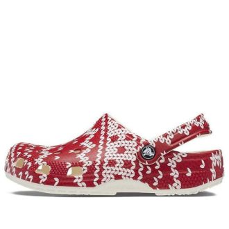 Crocs (WMNS) klassisk feriegenser grafisk &laquo;Red White&raquo; 209237-90H