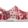 Crocs (WMNS) klassisk feriegenser grafisk &laquo;Red White&raquo; 209237-90H