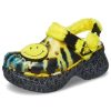 Crocs (WMNS) Klassisk tresko Smilende Ansikt Stilig Flat Sports Gule Sandaler 207271-90H
