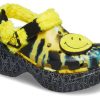 Crocs (WMNS) Klassisk tresko Smilende Ansikt Stilig Flat Sports Gule Sandaler 207271-90H