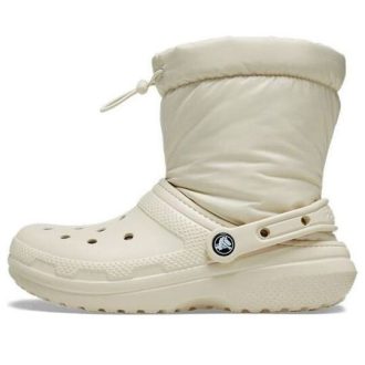 Crocs (WMNS) klassiske fôrede Neo Puff Boots &laquo;Beige&raquo; 206630-2Y2