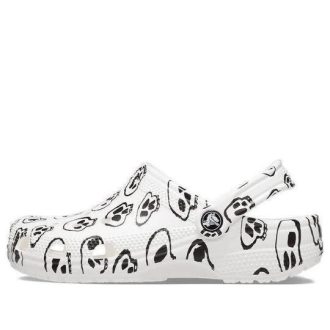 Crocs (WMNS) klassiske skalletrykksko &laquo;White Black&raquo; 208993-103