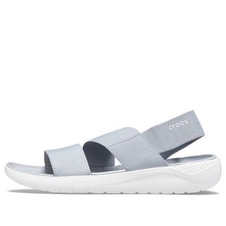 Crocs (WMNS) LiteRide Grå Lyseblå Sandaler &laquo;Gråhvit&raquo; 206081-00J