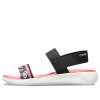 Crocs (WMNS) LiteRide-mønster utendørs åpen tå svarte røde sandaler &laquo;Black Red&raquo; 205868-066
