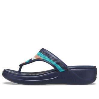 Crocs (WMNS) Monterey Bead Strap Wedge &laquo;Dark Blue&raquo; 206641-4HQ