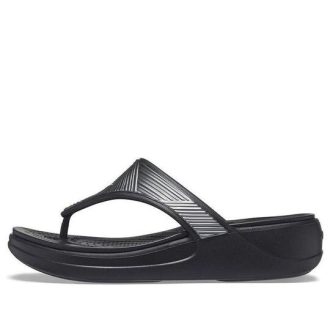 Crocs (WMNS) Monterey Metallic Stilige svarte tøfler 206850-001