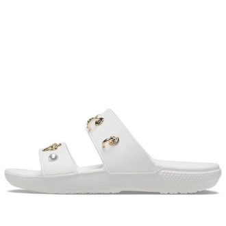 Crocs (WMNS) Myk såle Koselig utendørs sportstøfler med flat hæl Hvit 207387-103