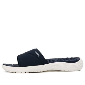 Crocs (WMNS) Reviva Lightweight Cozy Flat Casual Dypblå tøfler 205474-462