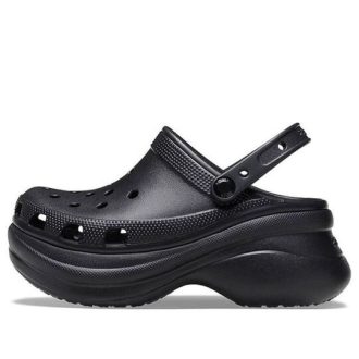 Crocs (WMNS) Small Whale Retro Crocs Thick Sole Black Sandaler 206302-001