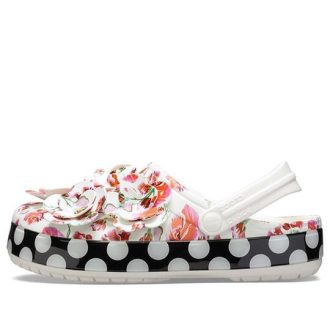 Crocs (WMNS) Tidløse Clash Roses Floral Dots Clog &laquo;White Red Black&raquo; 205372-97D