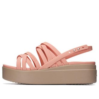 Crocs (WMNS) tykk såle Koselig motesport Rosa sandaler 206751-6RL