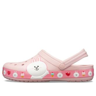 Crocs x Line Friends Beach Rosa Unisex-sandaler 205791-606
