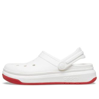 Crocsband Full Force Thick Sole Sandaler Hvit Rød Unisex 206122-100