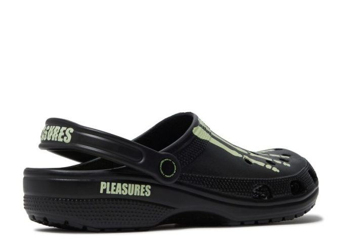 Pleasures x Classic Clog &laquo;Skeleton – Glow in the Dark&raquo;