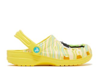 Ron English x Classic Clog Kids &laquo;Festdyr – Zebra Lemon&raquo;