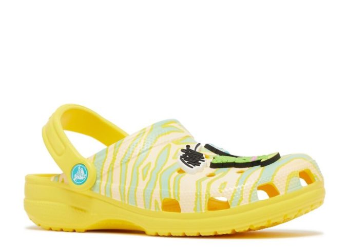 Ron English x Classic Clog Kids &laquo;Festdyr – Zebra Lemon&raquo;