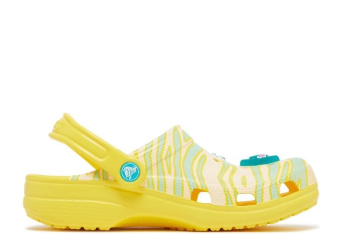 Ron English x Classic Clog Kids &laquo;Festdyr – Zebra Lemon&raquo;